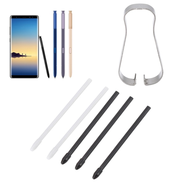 Stylus S Pen Tips Pen Refill Værktøjssæt til Samsung Galaxy Note 8/9 Tab S3/4 (sort)