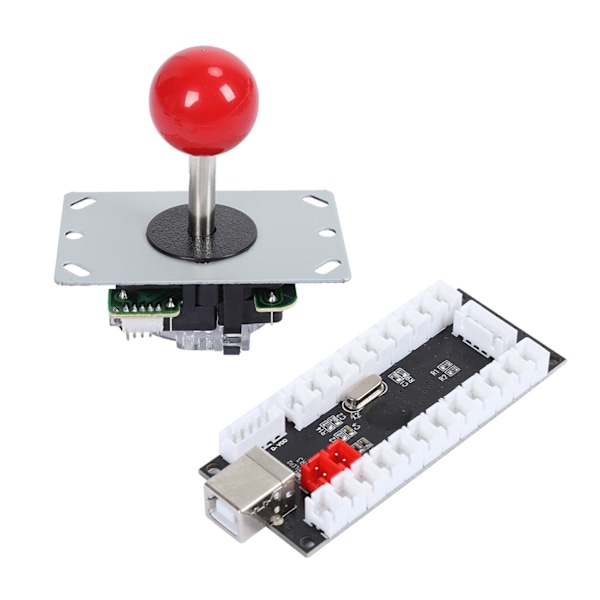 30/24 Kassette Knap 5P Rocker Enkelt Kit Sort USB Core Board Arcade Kit Rød