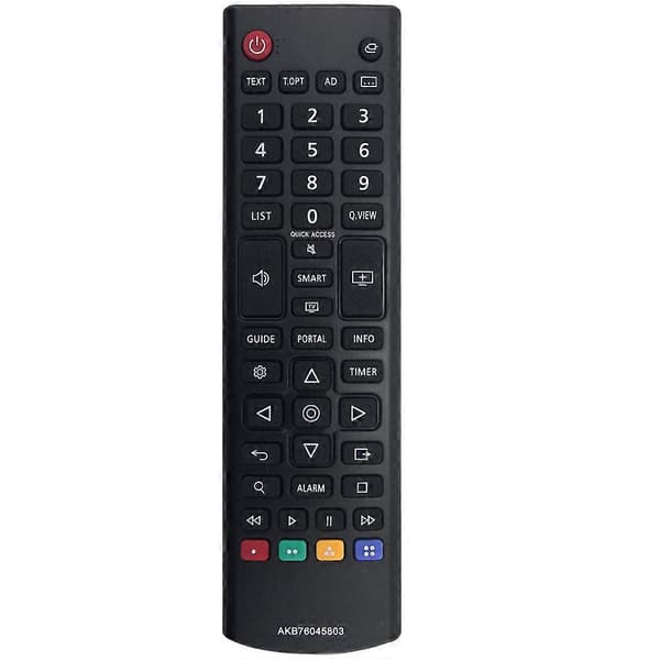 Erstatningsfjernkontroll AKB76045803 for TV AKB76045803 Fjernkontroll Black