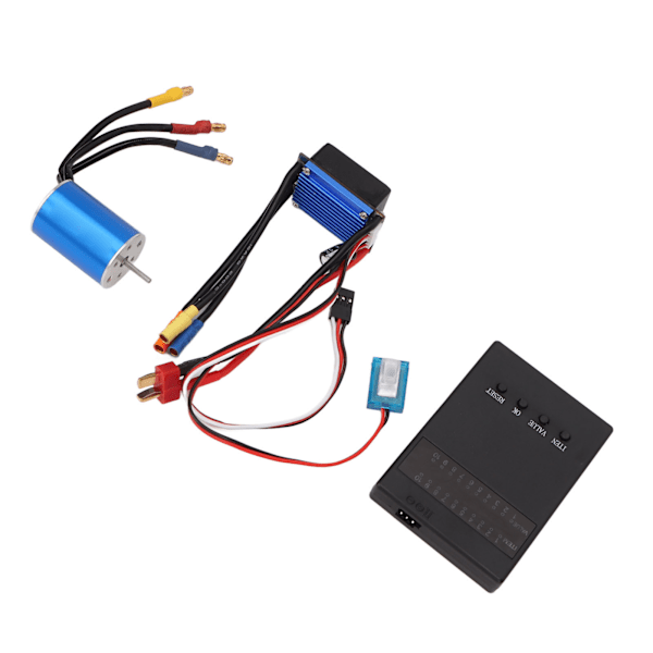 2435 3300KV børsteløs motor 25A børsteløs ESC programmeringskort kombinasjonssett for 1/16 1/18 fjernkontrollbil