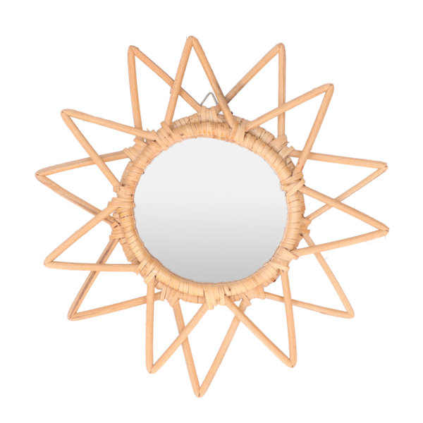 Rotting Innovativ kunstdekorasjon Makeup Mirror Retro Dressing Baderom Vegghengende MirrorStar