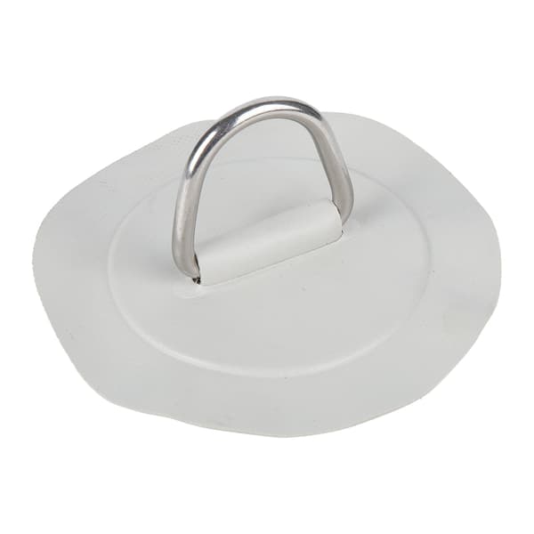 6in D Ring Pad Patch PVC Rustfrit Stål til Oppustelig Båd Flåde Kajak Kano Surfbræt