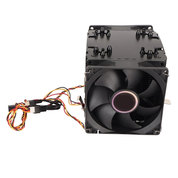 9CM CPU-køler Dobbelt tårn 6 kobbervarmerør 3 ledninger 3 blæsere Hydrauliske computer CPU-køleblæsere til Intel til AMD