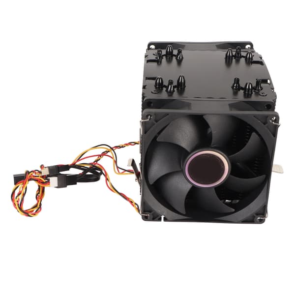 9CM CPU-kylare Dubbeltorn 6 kopparvärmerör 3-tråds 3 fläktar Hydrauliska dator-CPU-kylfläktar för Intel för AMD