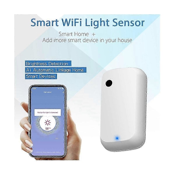 WiFi Ljussensor Intelligent Hem Belysningssensor Kopplingskontroll Ljussensor Illuminati