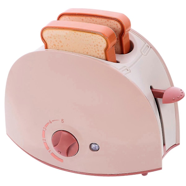 1 Sett Simulasjon Brødrister Leke Toddler Fake Brødbakemaskin Leke Trygg Elektrisk Liten Brødrister Leketøy_SZXM