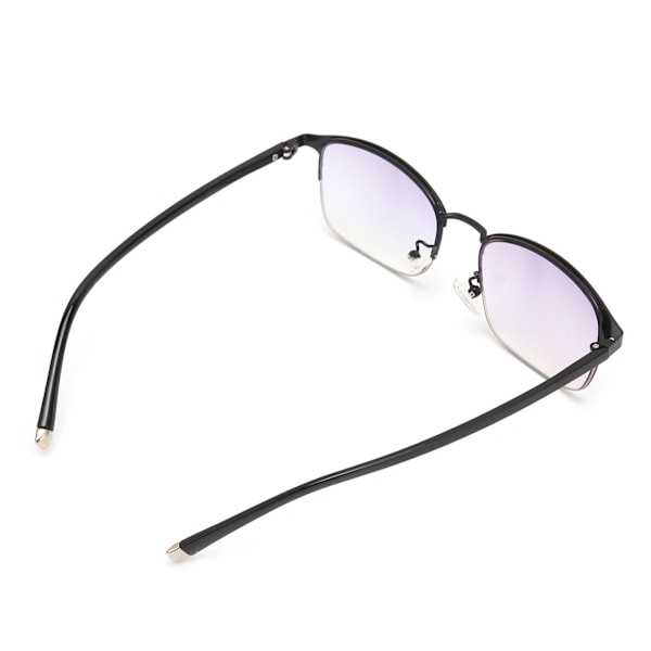 Blåt lysblokerende læsebriller Simple Fashionable Bærbare Anti UV Mænd Kvinder Briller+300