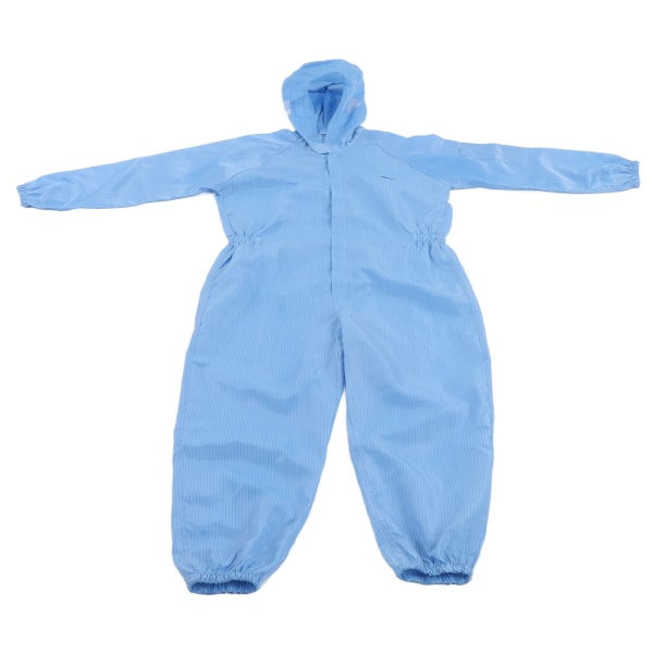 Antistatisk beskyttelsesoverall Universal Workshop Rengøring Støvtæt tøj med hætte Blå L
