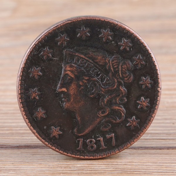 1817 Yhdysvallat, 1 sentin messinki, Vintage Collection -kolikko, juhlaraha