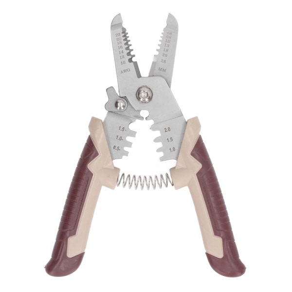 7-tommers trådafisoleringsværktøj 3 i 1 multifunktionel trådafskærer Crimper-trådafisoleringsværktøj til daglig husholdningsaks