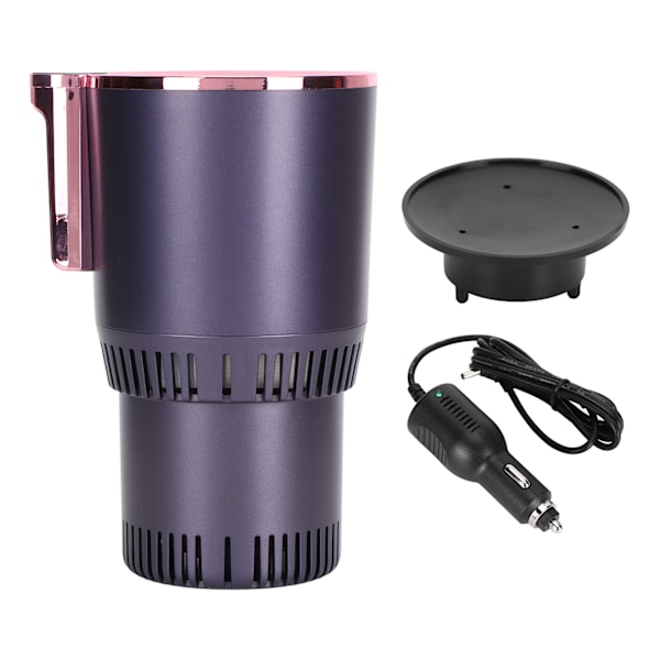 12V Car Cup Cooler Warmer Portable Car Heating Cooling Cup Holder for Home Travel UseRose Gold