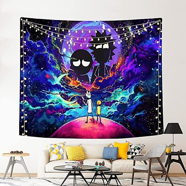 1 stk. veggteppe for stue, soverom, studenthybel, hjemmeinnredning (130X150CM)