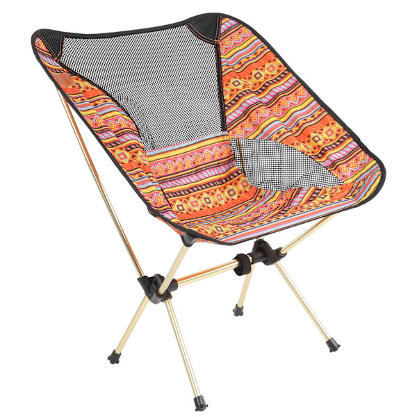 Sammenklappelig månestol til udendørs fritid, justerbar siddeplads, camping, fiskeri, grill, strand