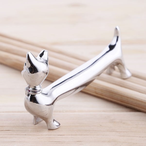 Kattemønster Holdbart Køkkenservice Spisepinde Holder Stand Bord Dekorativ Ornament