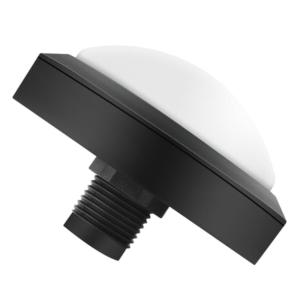 100 mm massiv arkadeknapp med LED-konveksitetskonsollerstatning (hvit)