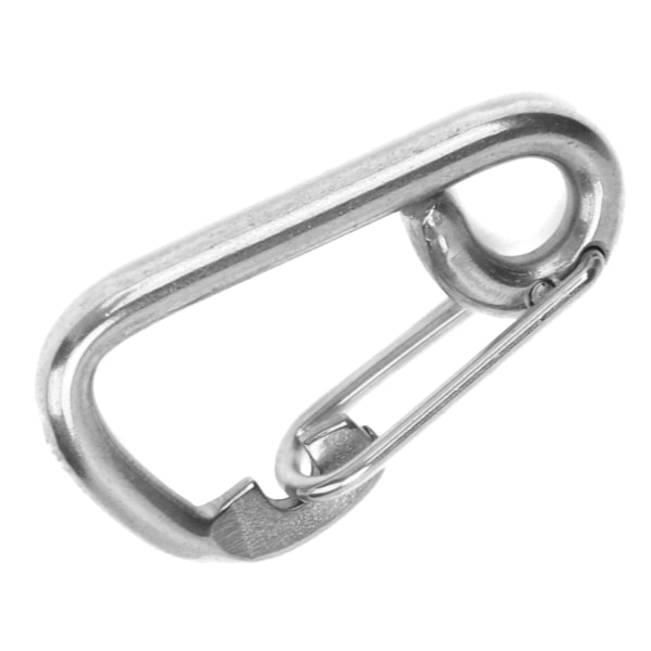 Sikkerhetskrok i rustfritt stål, enkel antirust, antikorrosjon, sterk fjær, snapptilbehør (60 mm)