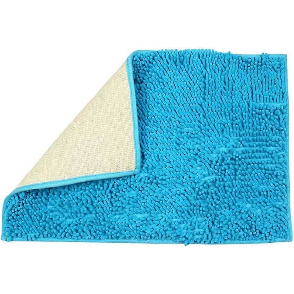 Badrumsmatta - Halkfri Matta - Ränder - Absorberande - Blå - 50 x 80 cm