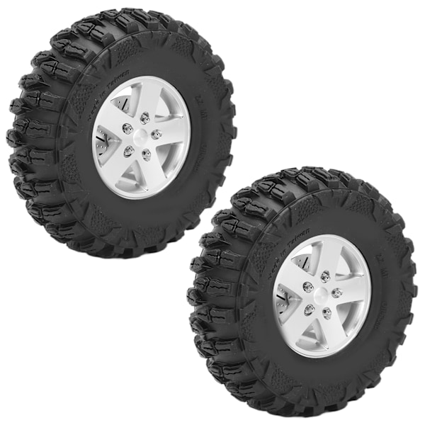 2 st RC-däck 2,2 tum RC Crawler Gummidäck Dia 125 mm/4,9 tum för TRX4 Hsp Axial Scx10 D90 RC-bil