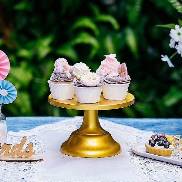 Guld Kageopsats Bryllup Dessert Cupcakes 20cm Rund Kageopsats Eftermiddagste Fødselsdagsfest Bryllup