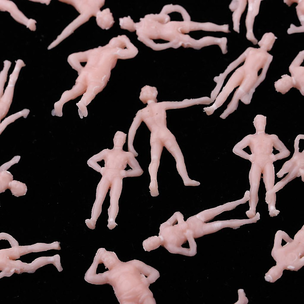 Set med 200 blandade 1/87 Personfigurer Miniatyrer Tåglandskap Layout--