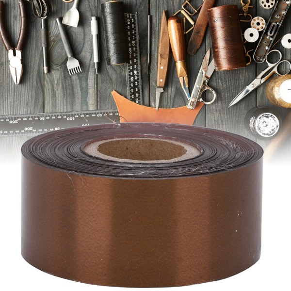 Varmstämpling Folie Papper Läder Tyg Paket Box Gör-det-själv dekoration Tillbehör 3cm Bredd 120 Meter/ RollBrown