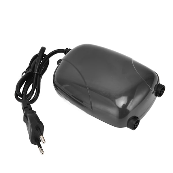 Akvaarion ilmapumppu Kalasäiliö Mini happipumppu Kaksinkertainen ulostulo takaiskuventtiilillä Putki EU 220V