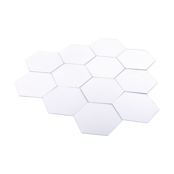 Modern 12 st 3D spegeleffekt Akryl väggdekal Avtagbar DIY Heminredning Art