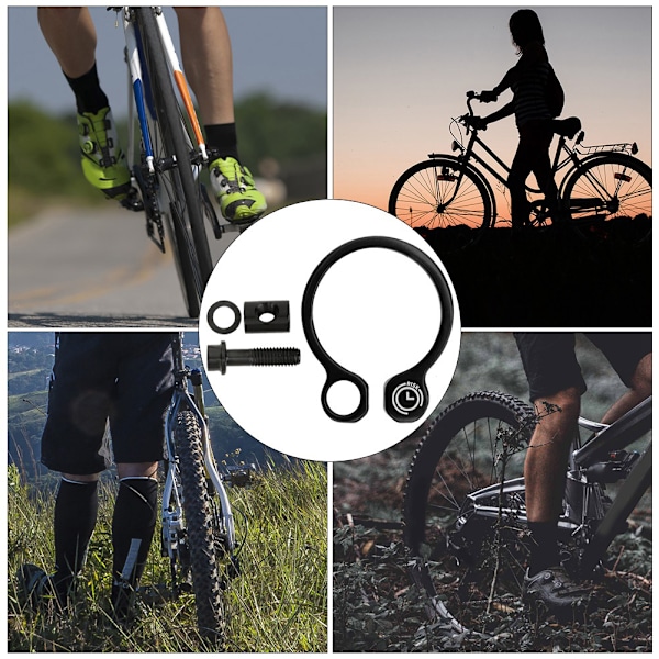 Aluminium Titanium legering cykellås sædeklemme med skruemøtrik til Mountain Road cykel34,9 mm sort