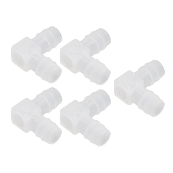 10 stk. plastikslange samling 90° albuebøjning PP ikke-giftig lugtfri L-rørforbindelse til akvarielaboratorium 16 mm / 0,63 tommer
