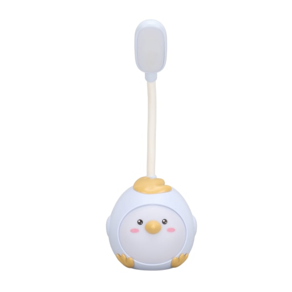 LED-bordslampa USB laddning Ögonskydd Flexibel färg nattlampa med söt kycklingbas blå