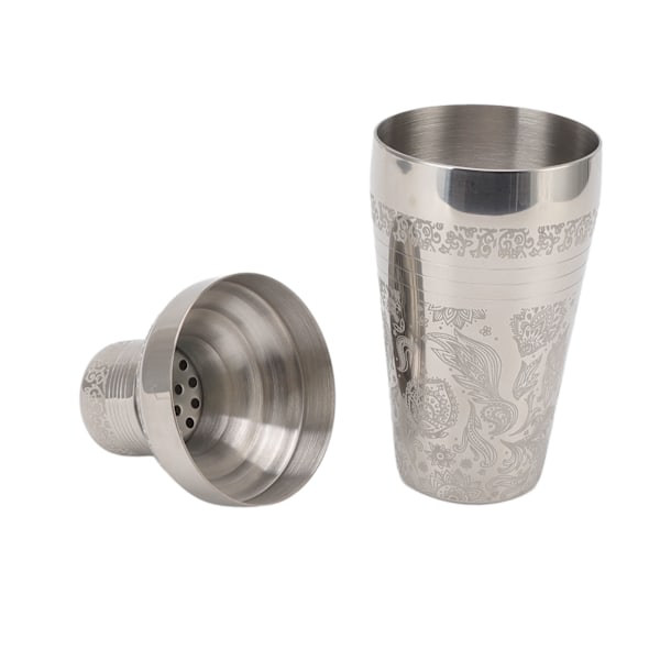 Cocktail Shaker Tåler Opvaskemaskine Rustfrit 304 Rustfrit Stål Bartender Drikkeblander til Bar Blank Japansk Stil Gravering