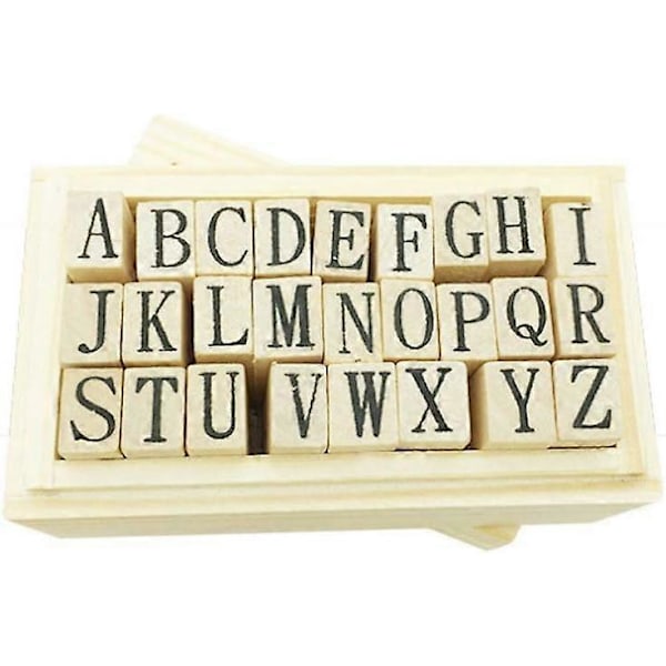 Alfabetstempler Tre ABC Stempler Bokstaver Gummistempler for Scrapbooking Håndverk Kortlaging Konvolutter