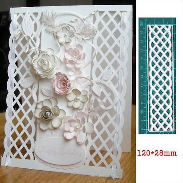 Metalliska Spetskant-Ram-Stansar - DIY Scrapbooking och Dekorativt Pappersprägling