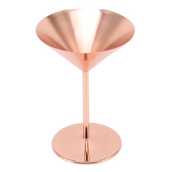 Martini-glas i rustfrit stål, finpoleret, rustfrit, elegante, moderne martini-glas til hoteller og barer