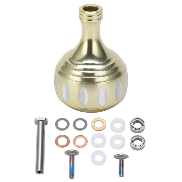 Fiskehjul i aluminiumlegering, der holder pille, letvægts hjulhåndtag, fisketilbehør, champagne guld
