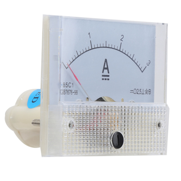 85C1 DC 0~3A Højpræcisions Strømmåler ABS Pindtype Amperemeter Analogt Panel Amperemeter