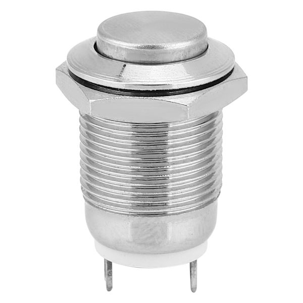 5 stk metaltrykknapkontakt 1 normalt åben 2 ben vandtæt selvnulstille elektroniske forsyninger (høj skylning)