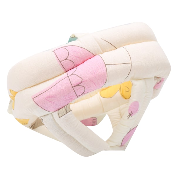 Baby Cloth Protective Cap Comfortable AntiCollision Toddler Learn to Walk Head Protection(Dark Salmon Color )