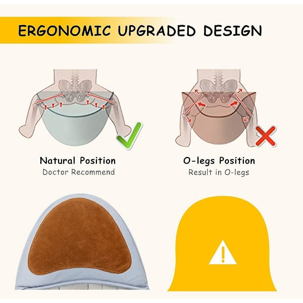 Dww-porte-bb Ventral Ergonomisk Höftsits Pall, Lätt och Andningsbar Ren Bomull, Maximal Bälteslängd 125cm Idealisk För N