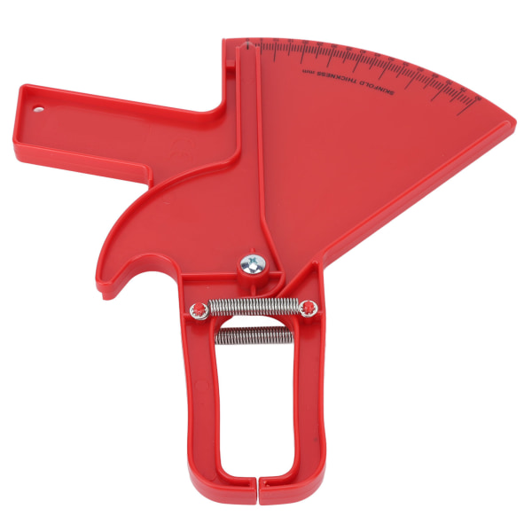 Body Fat Caliper Professionell dubbelfjäder kroppsmåttband för mätning Röd ZFC09