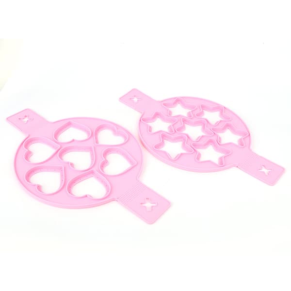 2 stk silikon eggering pannekakemaker non-stick eggekokerpanne flipform DIY kjøkkentilbehør
