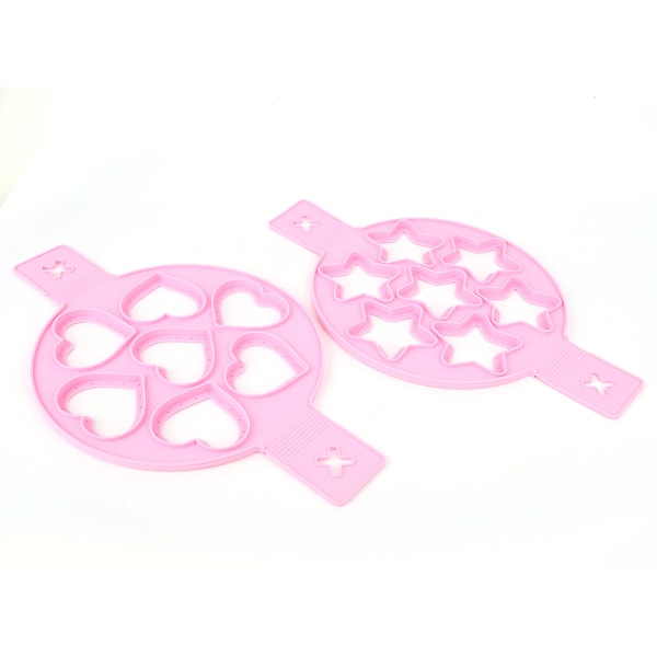 2 stk. silikone æggering pandekagemaskine non-stick ægkogerpande flipform DIY køkken tilbehør