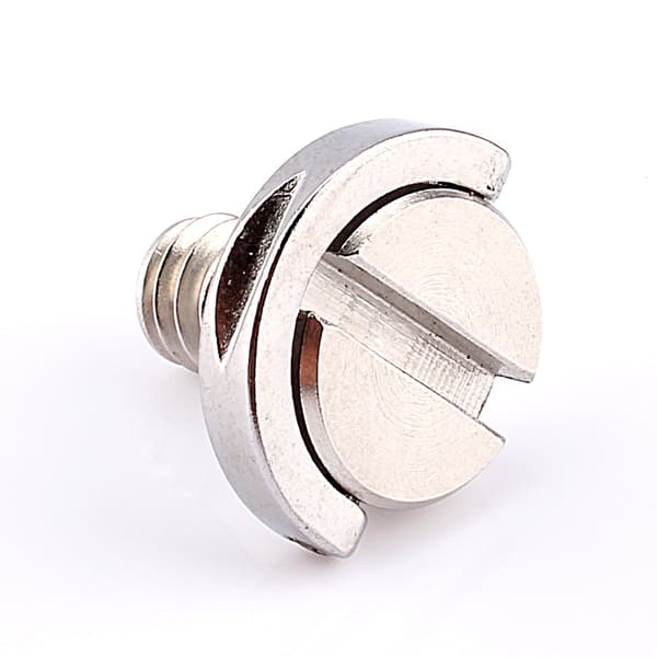 Kamerastativ Quick Release Plade Fikseringsskrue - Rustfrit Stål 1/4 tomme D Ring