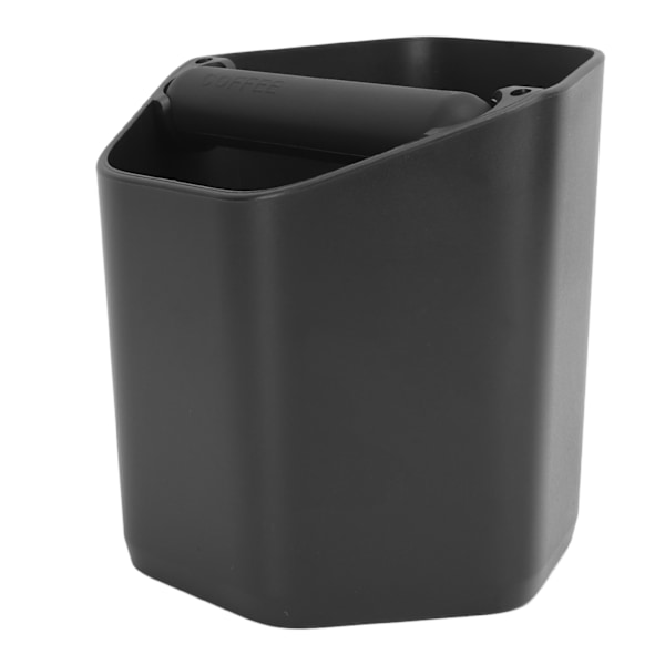 Kaffe Knock Box Stor Kapacitet Kaffe Grounds Knock Box med Knock Bar och halkfri bas Svart