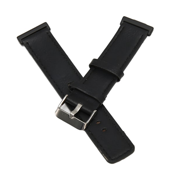 Nahkainen älykellon ranneke Mukava korvaava älykellon ranneke watch FIT 2 Black