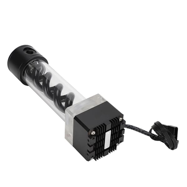 Vannkjølepumpe Tank Aluminium Anode 4 Meter Hode Datatilbehør PUB FS6MB-24 (Svart)