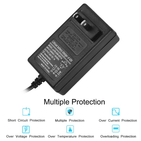 42V1A Strømforsyning Batteriladeradapter For Smart Balansebil Scooter 100-240V (US-plugg)