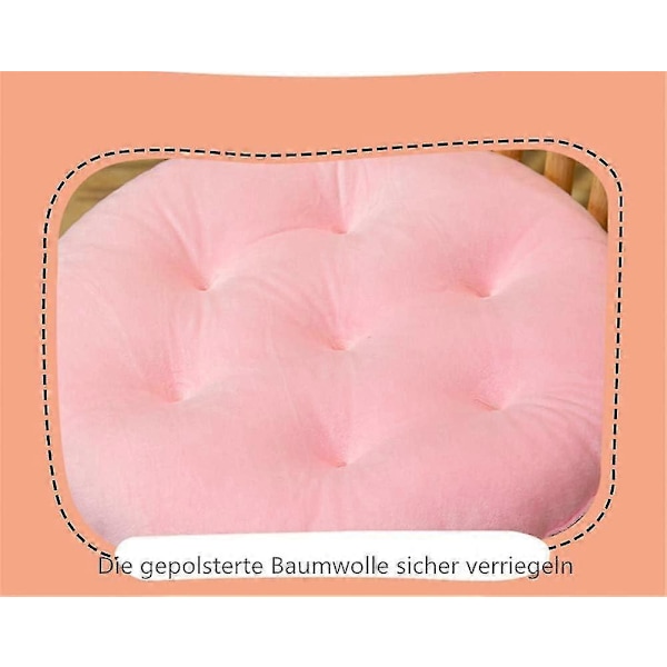 Lämpligt set med 2 sittdynor, stolsdynor med band, sammets sittdyna för inomhus- och utomhusbruk (mörkblå, fyrkantig 40x40 cm)