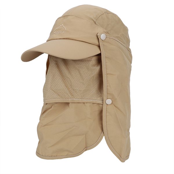 UPF 50+ aurinkosuojakorkki UV-suojalla Leveälierinen ulkoilukalastus aurinkosuojakorkki matkustamiseen, patikointiin, veneilyyn, puutarhanhoitoon (Khaki Free Size)
