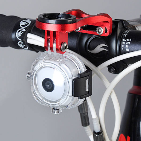 Hållbar metall Cykel Cykel Datorfäste GPS-hållare för Garmin Bryton Red